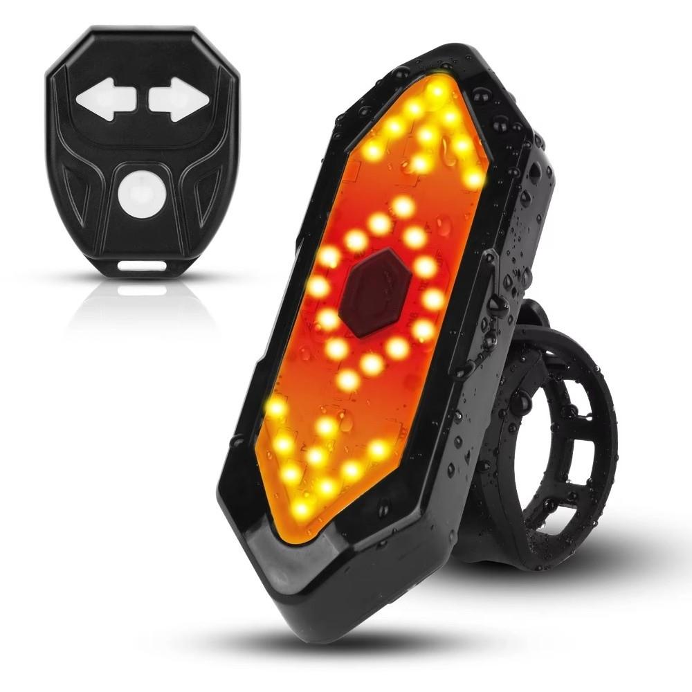 USB Rechargeable Outdoor Cycling Taillights Smart Indicator Light  Outdoor Night Riding