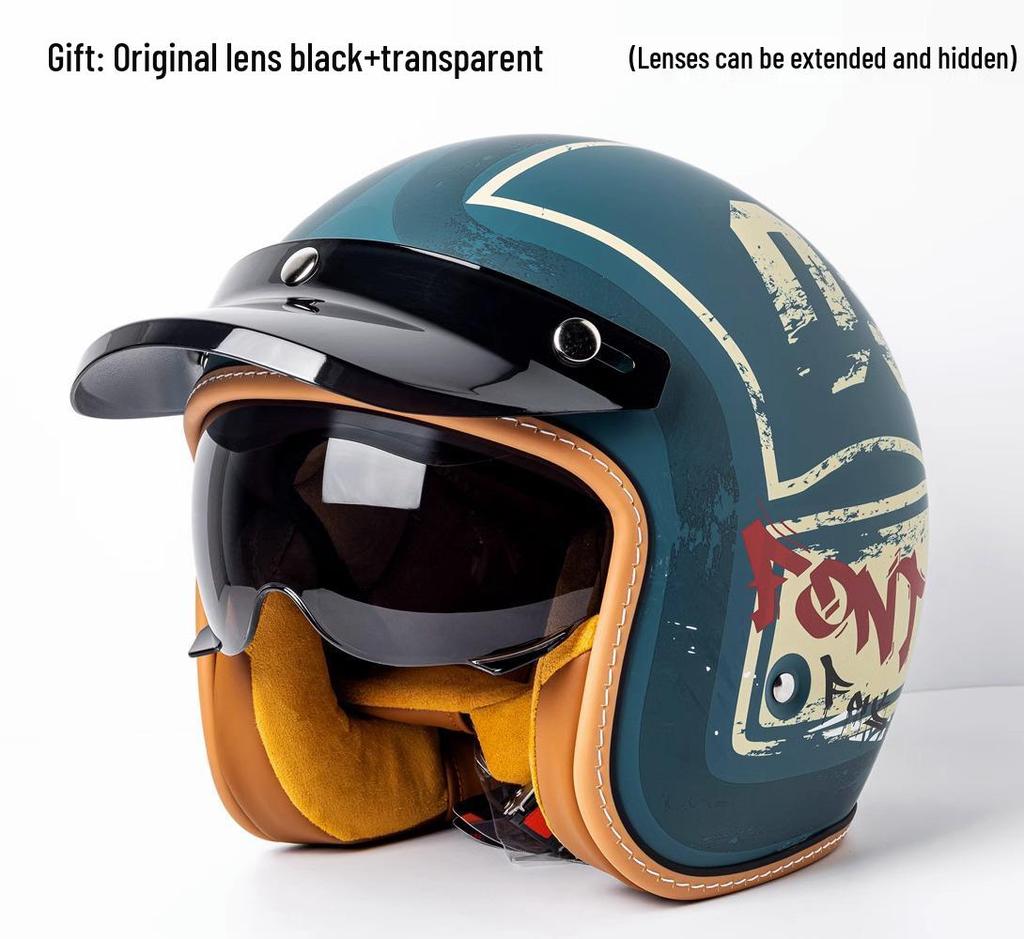 Unisex American Cruiser 3/4 Motorcycle Helmet