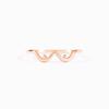 Sterling Silver Wave Curve Ring – Simple, Elegant, European-American Style Luxury for Women
