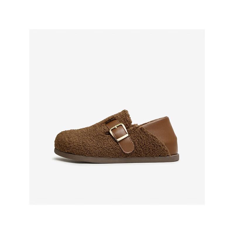 TATA Women s Retro Slip-On Fur-Lined Clogs 36