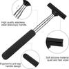 1PC Car Rearview Mirror Wiper - Portable Telescopic Bracket Scraper for Car Glass Mist Removal Cleaning Wiper Tool