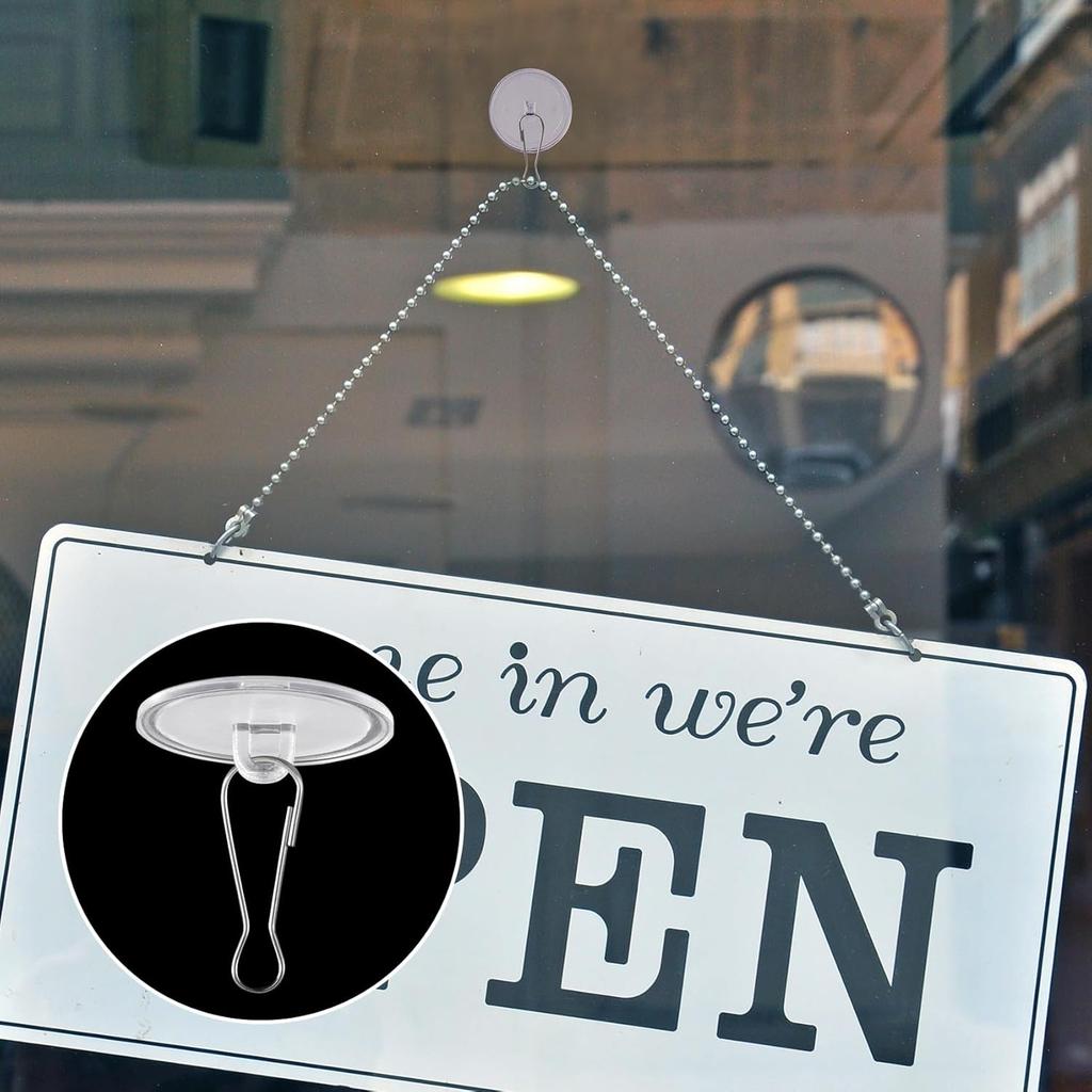 25 Pack Self-Adhesive Ceiling Hooks for Hanging, Small Sticky Ceiling Discs with Metal Hook, Removable Transparent Wall Hanger for Christams Wedding