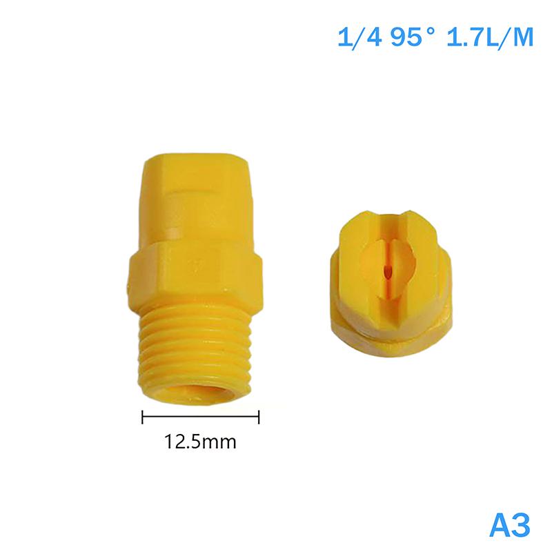 1 ks Plastová tryska s plochým kuželovým paprskem Vee Jet 1/8" 1/4" 1/2" Průmyslová tovární čisticí tryska pro odstraňování prachu