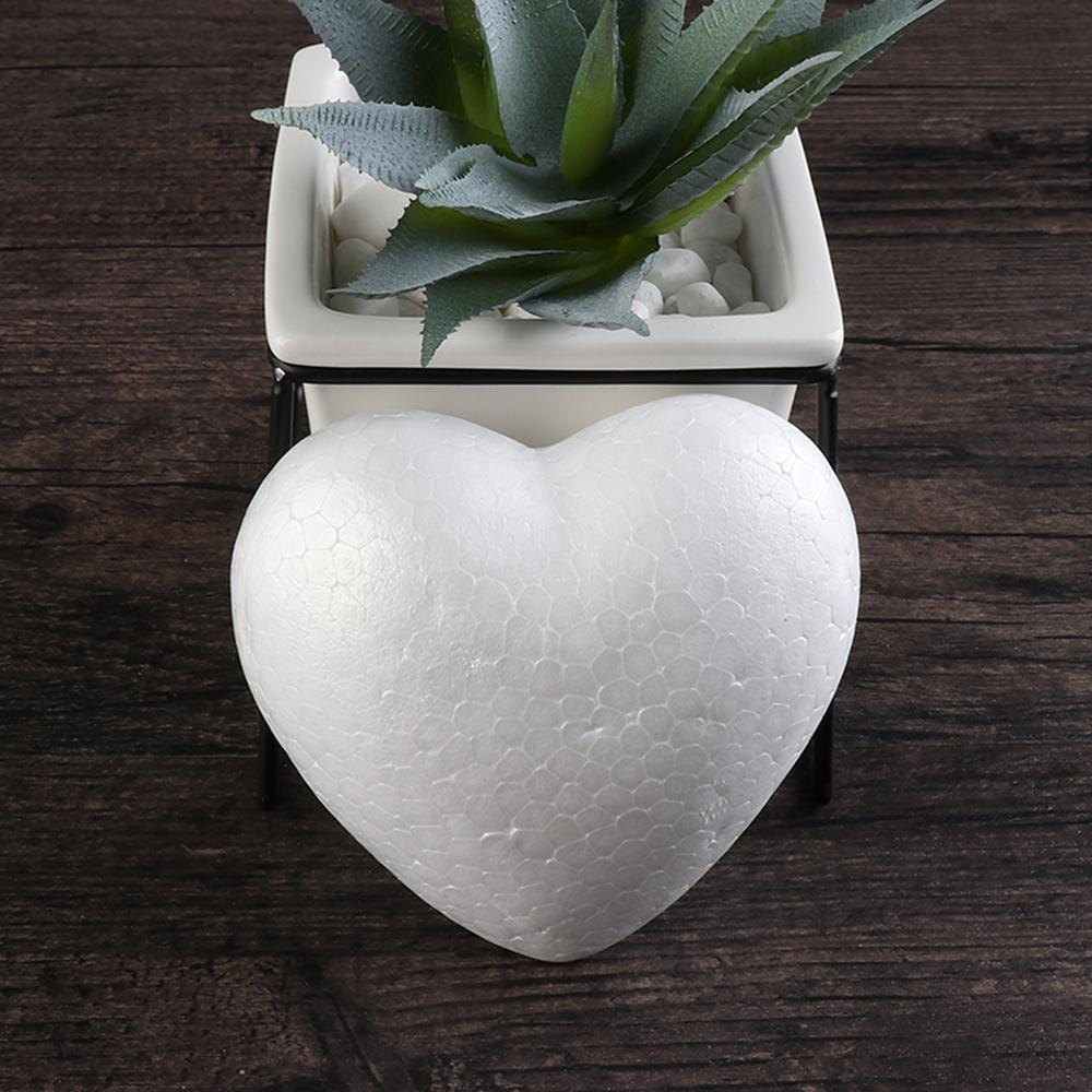 6/8.5/10/15cm Heart Foam Mould DIY Cake Practice Mould Polystyrene Styrofoam for Wedding Party Decor Foam Kitchen Accessories