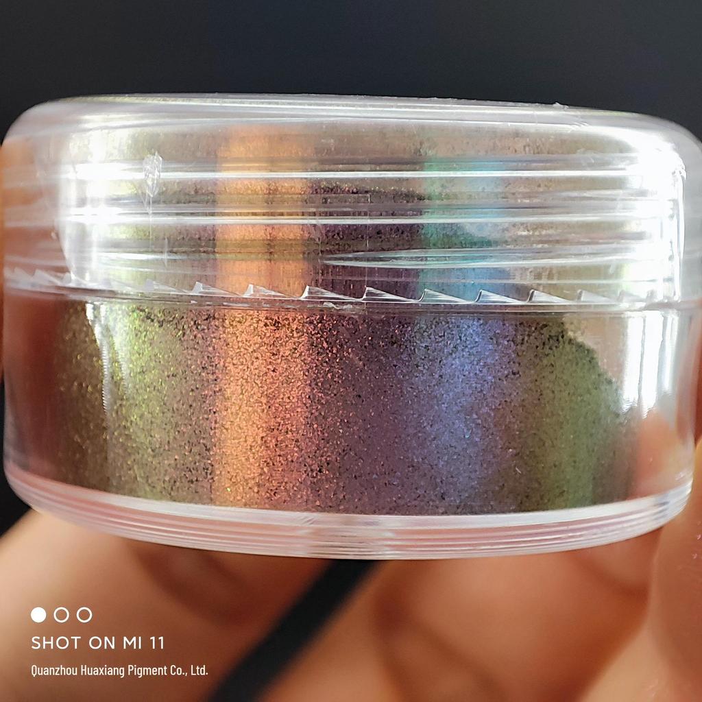 Chamäleon Farbwechselndes Nagel- & Augen-Glitzerpuder-Set