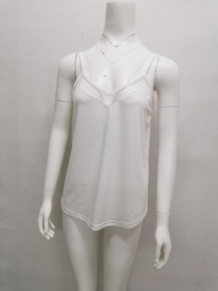 Sexy V Neck Summer Camisole for Women 2024 European American Fashion Top