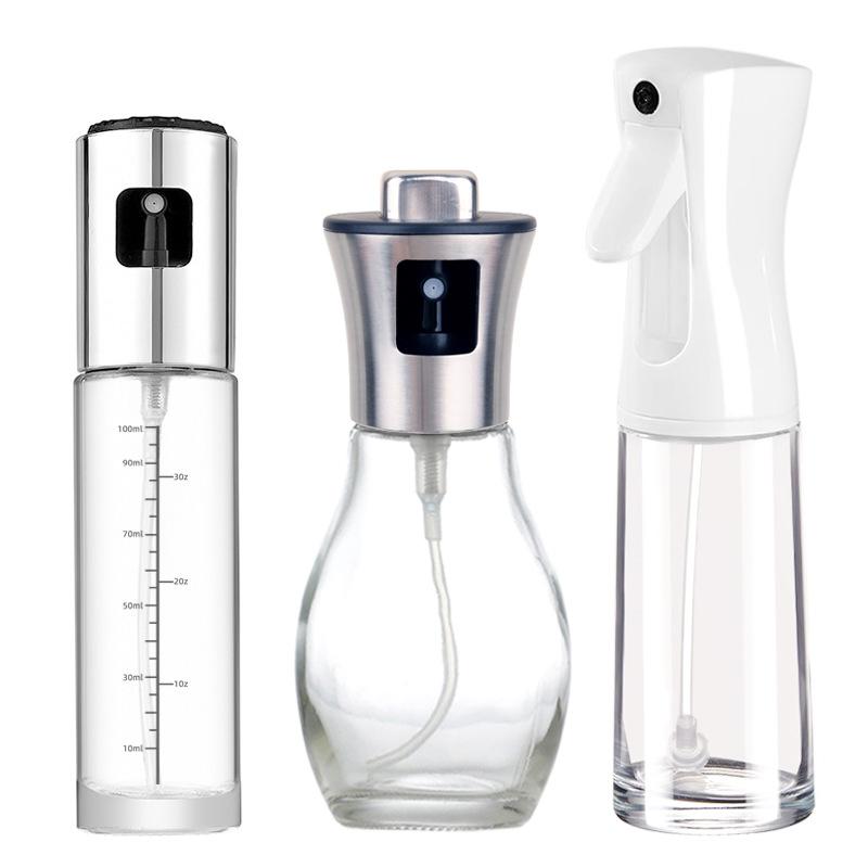100/200ml Glass Oil Spray for Kitchen Oil Nebulizer Dispenser Sprayer Airfryer BBQ Camping Olive Oil Diffuser Cooking