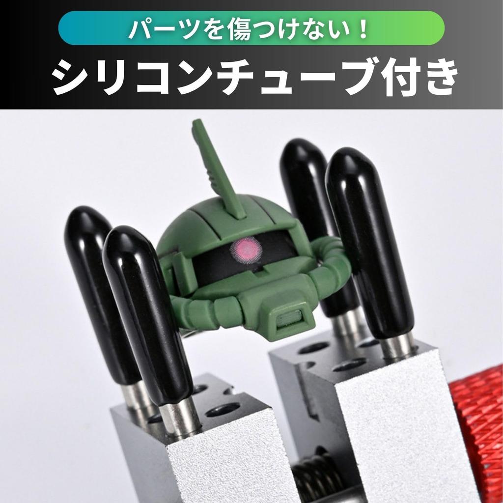 Mini Tabletop Plastic Model Small Model Mini Metal Plastic Model Vise, Tool, Clamp, Workbench, (Red)