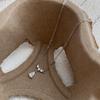 S999 Sterling Silver Zircon Water Drop Necklace – Elegant Light Luxury Clavicle Chain for Women