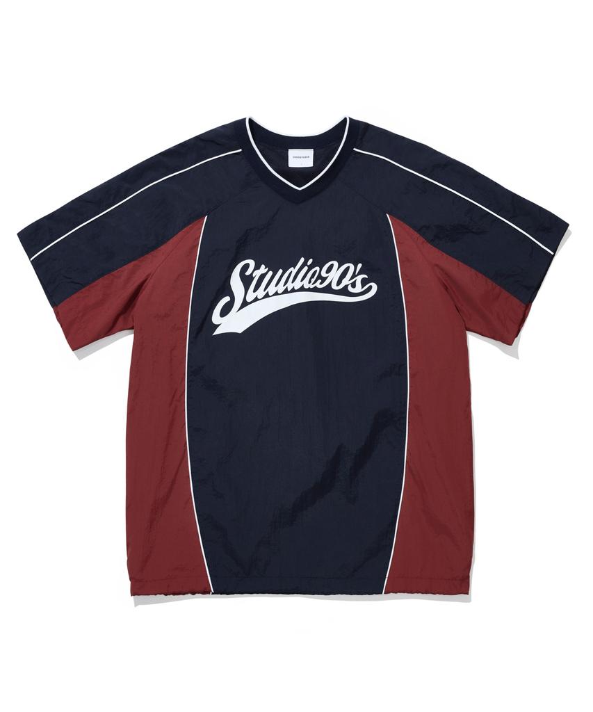 1993STUDIO Authentic Nylon Short Sleeve Piste_Navy