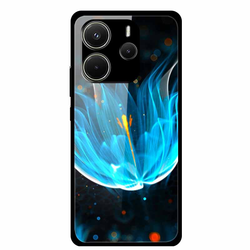 Case For Redmi Note 14 4G Case Note14 Coque Tempered Glass Hard Back Cover For Xiaomi Redmi Note 14 5G Phone Case Soft Bumper