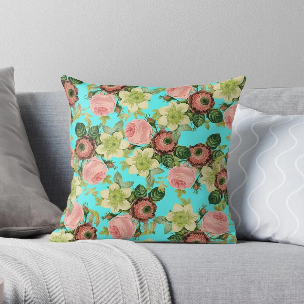 Simple Bedroom Living Room Decoration Sofa Bed Pillowcase Abstract Human Animal Flower Pattern Home  Cushion Cover