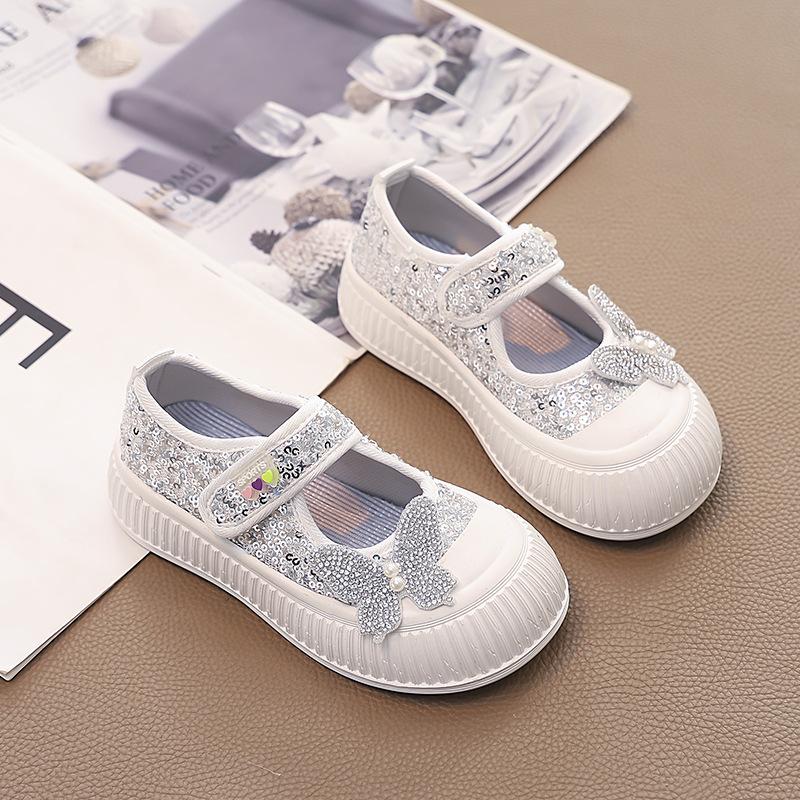 

Girls casual shoes summer new girl canvas shoe anti slip child single shoe shallow mouth girls single shoes fashion kids shoes 26insole16.3cm бежевый