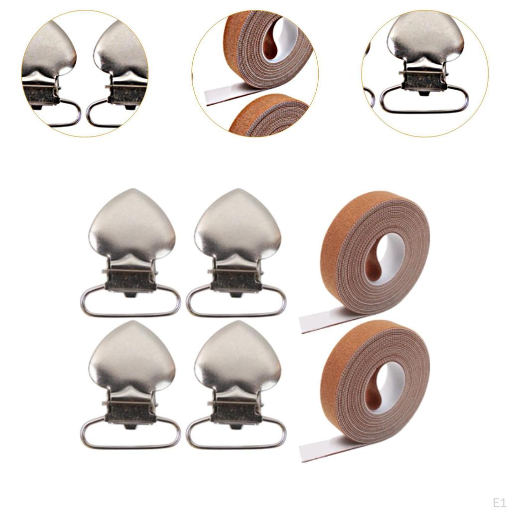 4x Scrollstab Seitenspannclips Stickzubehör Stabil Vielseitig Hand Leinwand