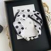 Chinese retro multi-functional magnetic women's silk scarf small strip diamond magnetic buckle small scarf