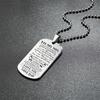 To Necklace Fashion My Son Daughter Dad Mom Dog Tag Birthday Gift Kids For