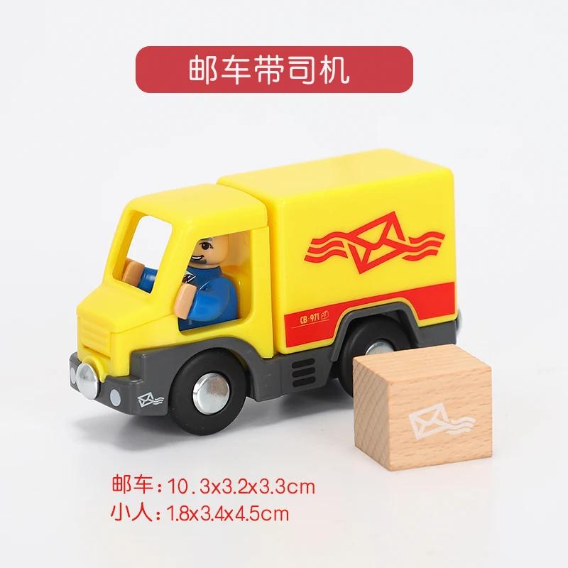 Variety of Optional Rail Car Utility Vehicles Aircraft Compatible with All s Wooden Tracks Trains Children Car Toy Lovely Gifts