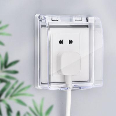 Portable 86 Type Switch Protective Cover Splash-Proof Box Power Outlet Kids Safety Electric Plug Cover Socket Protector