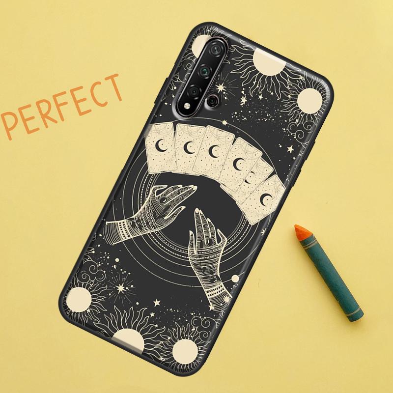 Fortune Telling Moon Stars Hands Art For Huawei Nova 5T 9 10 SE 7i 8i 11i 12i Y60 Y61 Y70 Y72 Y73 Y90 Y91 P20 P30 P40 Lite Case