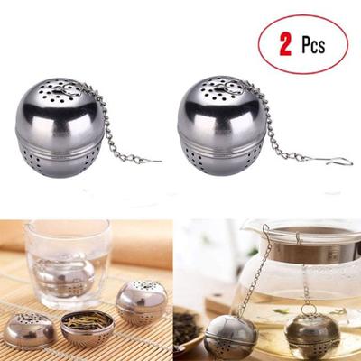 Paslanmaz Çelik Bilyalı Gevşek Çay Yaprağı Süzgeç Bitkisel Filtre Difüzör