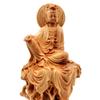 Holzschnitzerei Guanyin Dekorative Statue Holz Baumrebe Kunstschnitzerei Heimdekorative Figuren Feng Shui Statue