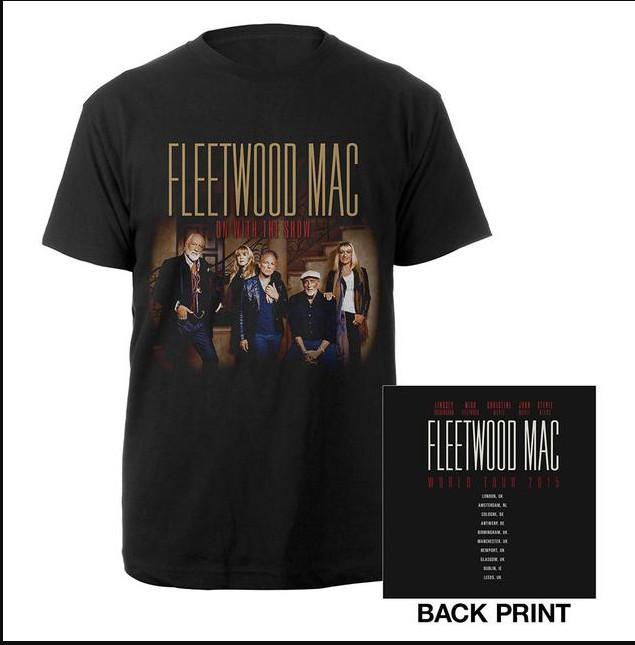 

NEW Fleetwood Mac 2015 On With The Show World Tour Tshirt size S5XL Unisex T-Shirt XXL