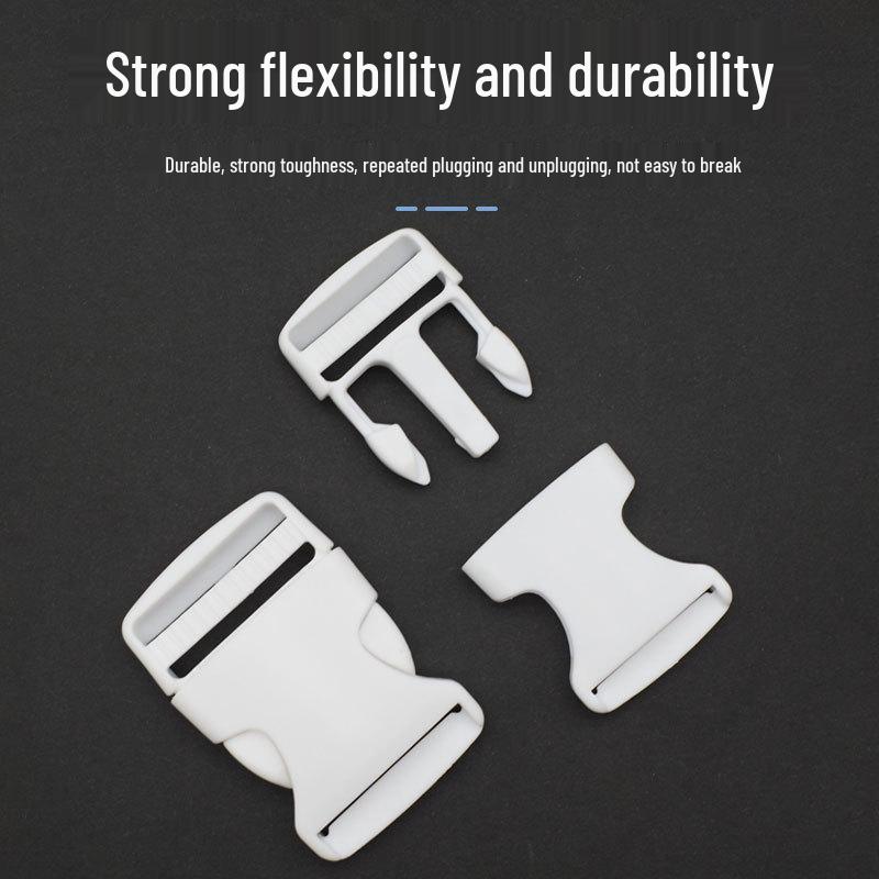 High-Quality White Plastic Snap Buckle for Backpacks and Schoolbags