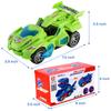 2 In 1 Deformation Car Toys Automatic Transform Robot Model Dinosaur With Light Music Early Educational Dino Toy For Boy Gift