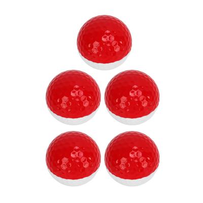 5pcs Golf Sports Training Balls 2 Color Golf Putting Practice Ball Set Double Layer Golf Gift Ball