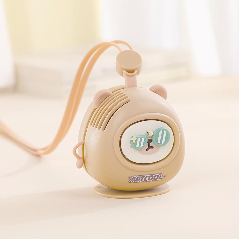 

Portable Leafless Neck Fan for Students and Kids - USB Rechargeable 80*55*68mm коричневый