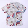 Blumenblatt-Print Kurzarm-Hemd Set für Jungen - Europäischer & Amerikanischer Stil