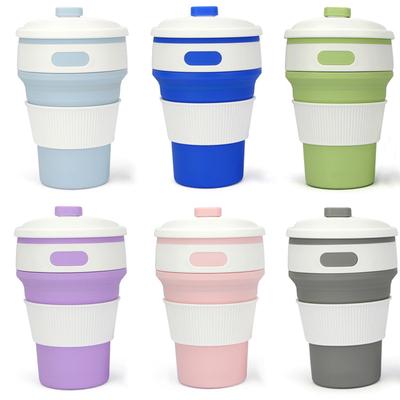 Canecas de café Viagem Dobrável Copo de silicone Dobrável Copos de água BPA FREE Food Grade Drinking Ware Caneca