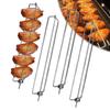 LMETJMA Chicken Wing BBQ Fork Stainless Steel Grilled Chicken Wing Rack Barbecue Wing Rails for Grilling Chicken Wings