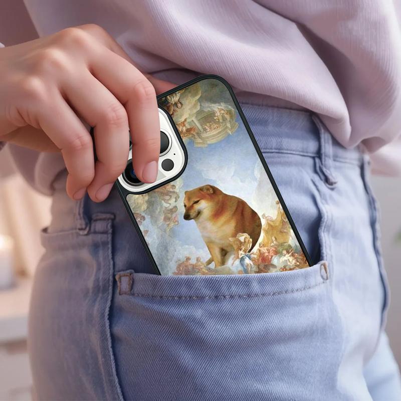 

Cheems Doge Phone Case For iPhone 17 Air 15 16e 14 13 Pro Max Coque 12 11 Pro Max PLUS cover iPhone 15pro
