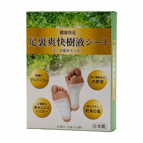 Tokuyasu FJ-3200 Refreshing Foot Sap Sheets, 30 Sheets (15 Uses)
