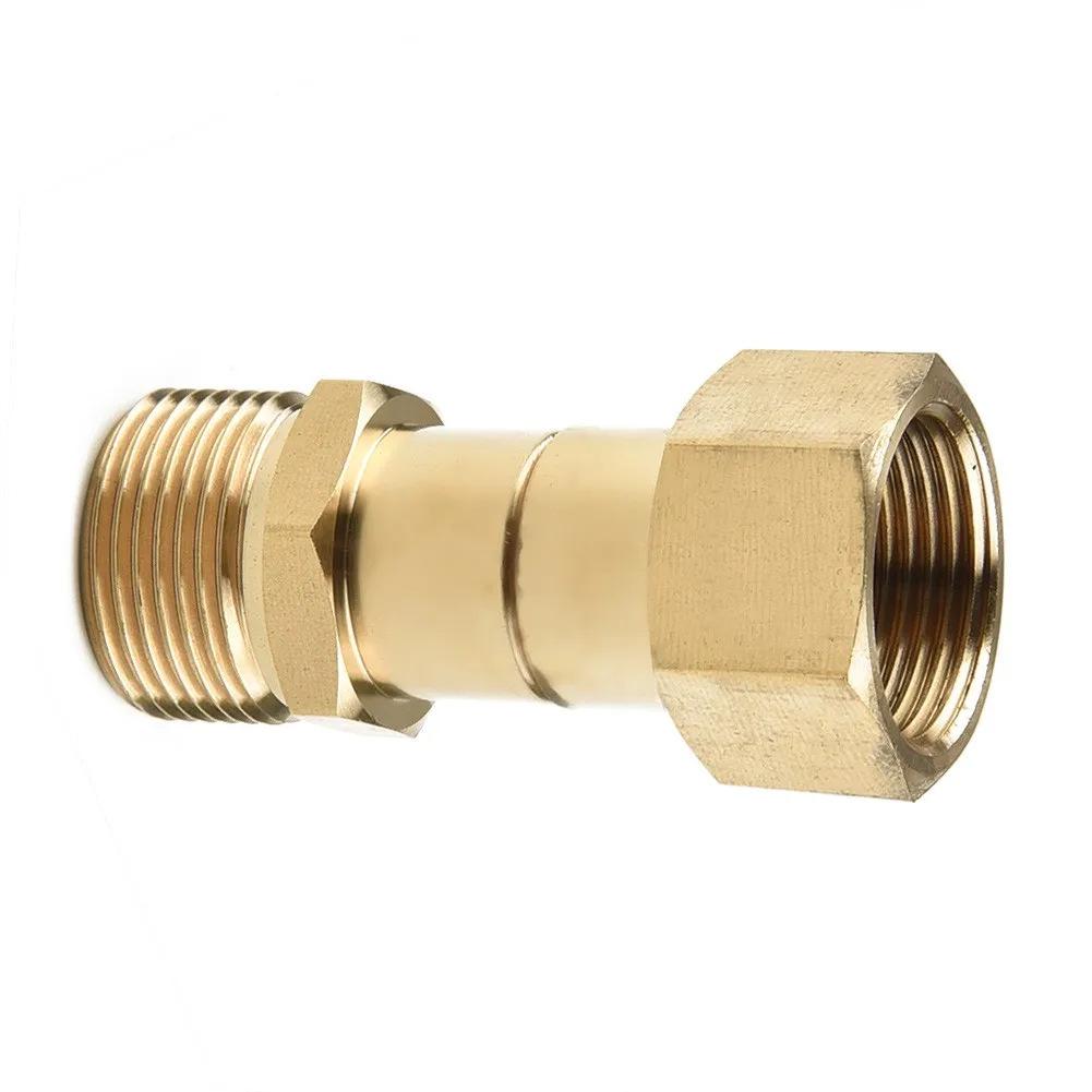 Anti-Kink High-Pressure Washer Connector for M22-14, Ideal Car Wash Water Gun Accessory with Rotating Quick Connect