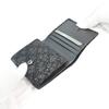 Inden Bill Compartment Coin Black with Black Small Rose [Inden-ya] Bi-fold Wallet, H, Box-type Purse, Deerskin, Lacquer, Pattern, 2204-01-176