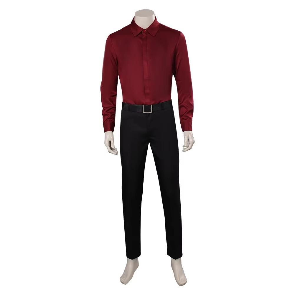 Kenshi Takahashi Cosplay Mannelijke Kostuum Spel Mortal Cos Kombat Business Shirt Jas Broek Outfits Halloween Feest Vermomming