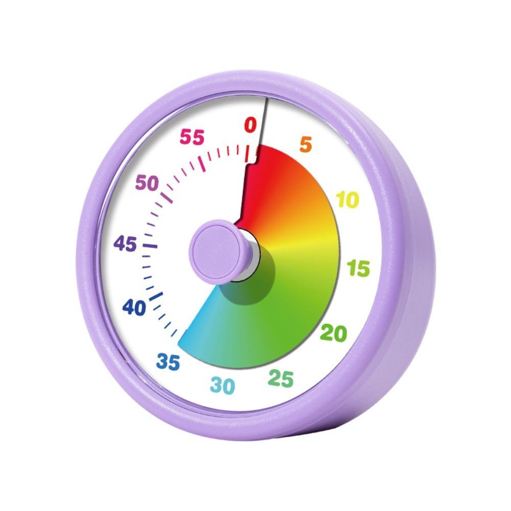 

60 Minutes Visual Timer Ultra Silent Classroom Timer Portable Alarm Clock Kitchen Use фиолетовый