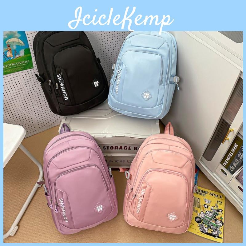 With Backpack Nylon For Women Large Capacity And Sturdy Shoulder Bag Water Resistant