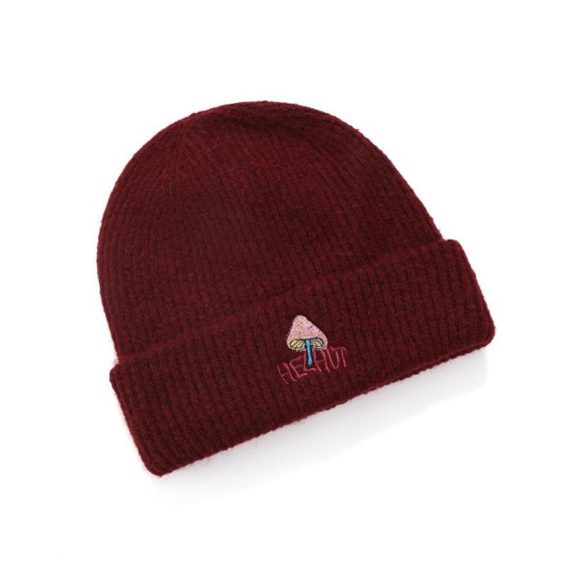 

Милая вязаная шерстяная шапка с грибочком, детская новинка осень-зима, универсальная теплая, закрывающая лицо, маленькая шапка-мешок на голову от холода Elastic (54-59cm)