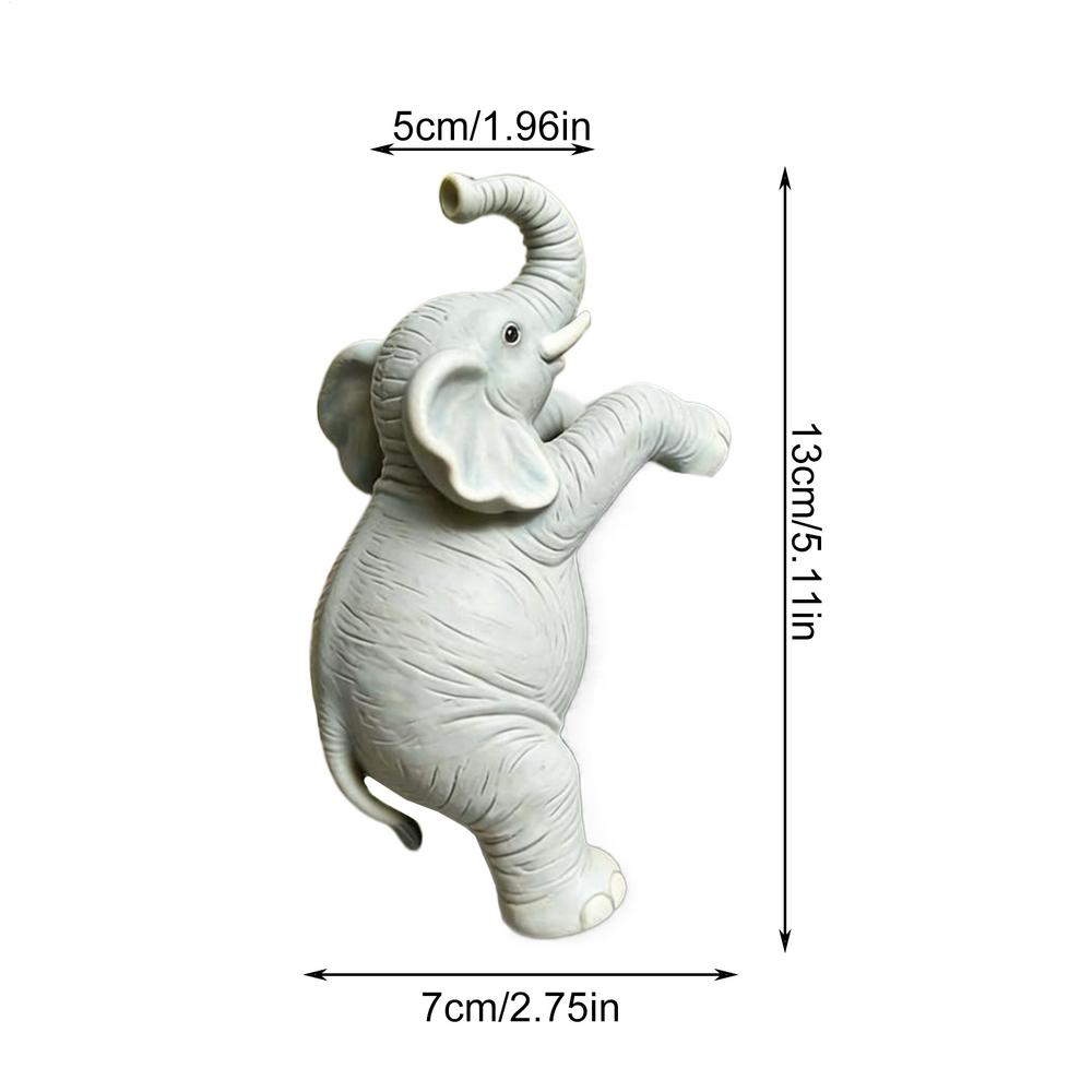 

Planter Pot Hugger Resin Realistic Elephant Outdoor Statue Animal Planter Pot Decoration For Patio Garden Terrarium Lawn Balcony