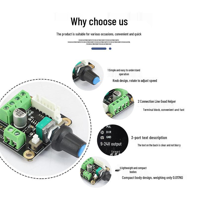 Stepper Motor Speed Controller & Pulse Generator Knob
