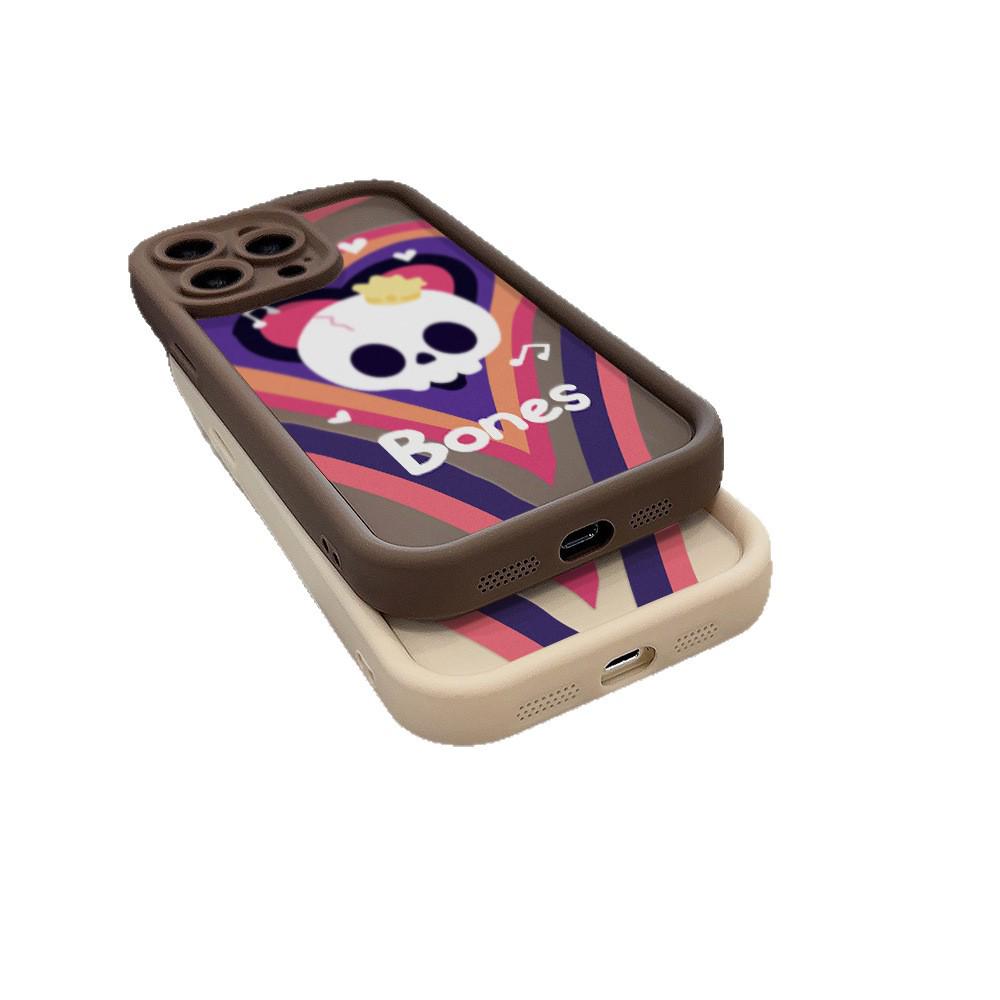 Halloween Skeleton iPhone Case for 17 Pro Max, 14, 13 Pro, Frosted 12/15 Premium