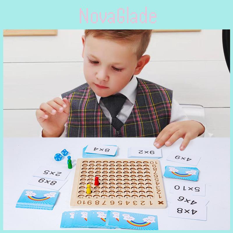 Wooden Multiplication Table For Kids Early Education Educational Toy For Elementary Students