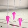 Six Sided Pendulum – Aurora Crystal Pink – 4cm