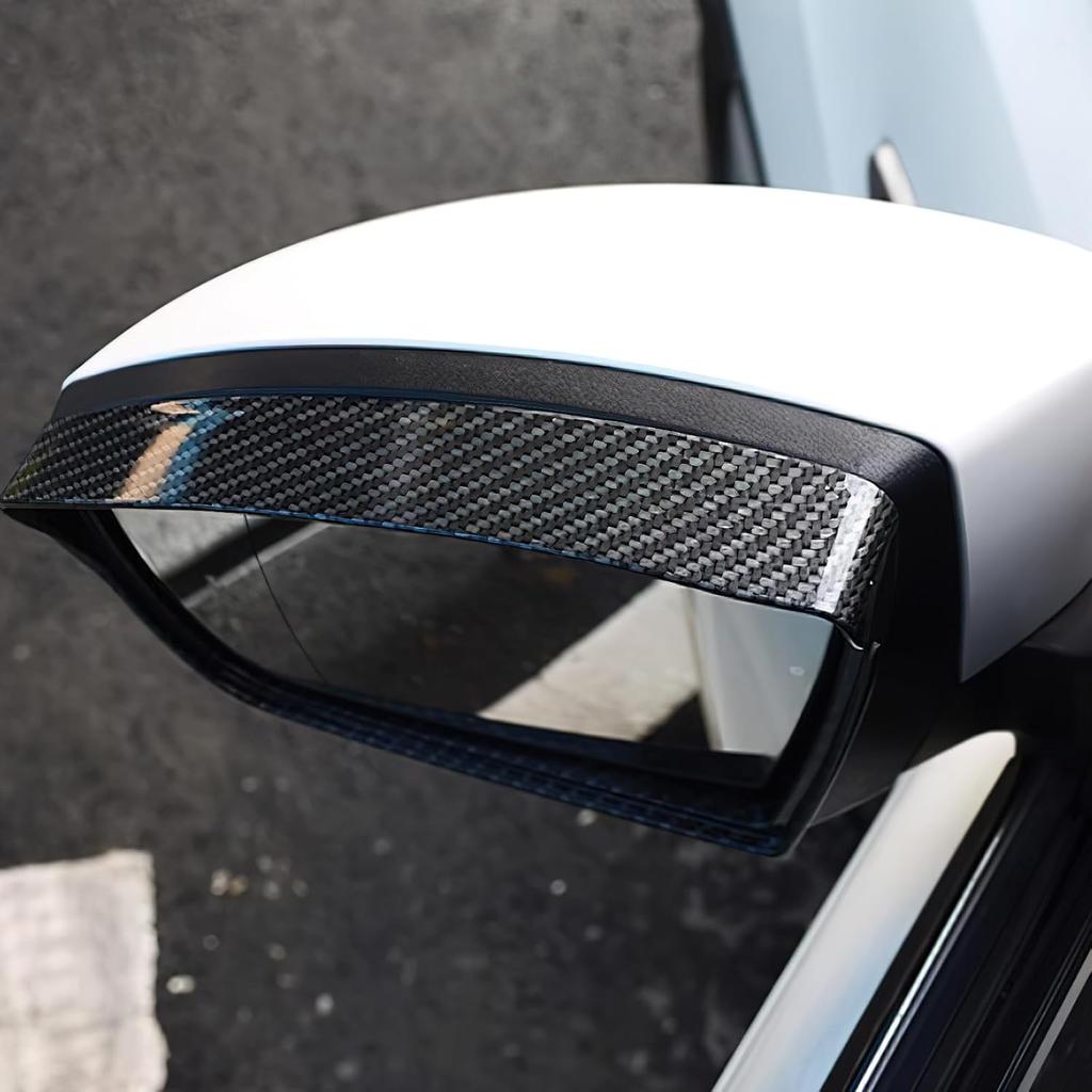 Car Side Mirror Rain Visor Eyebrow for Ford Escape Kuga 2013-2019 Rainproof Waterproof Auto Rearview Mirror Cover Accessories ABS Carbon Fiber 2Pcs