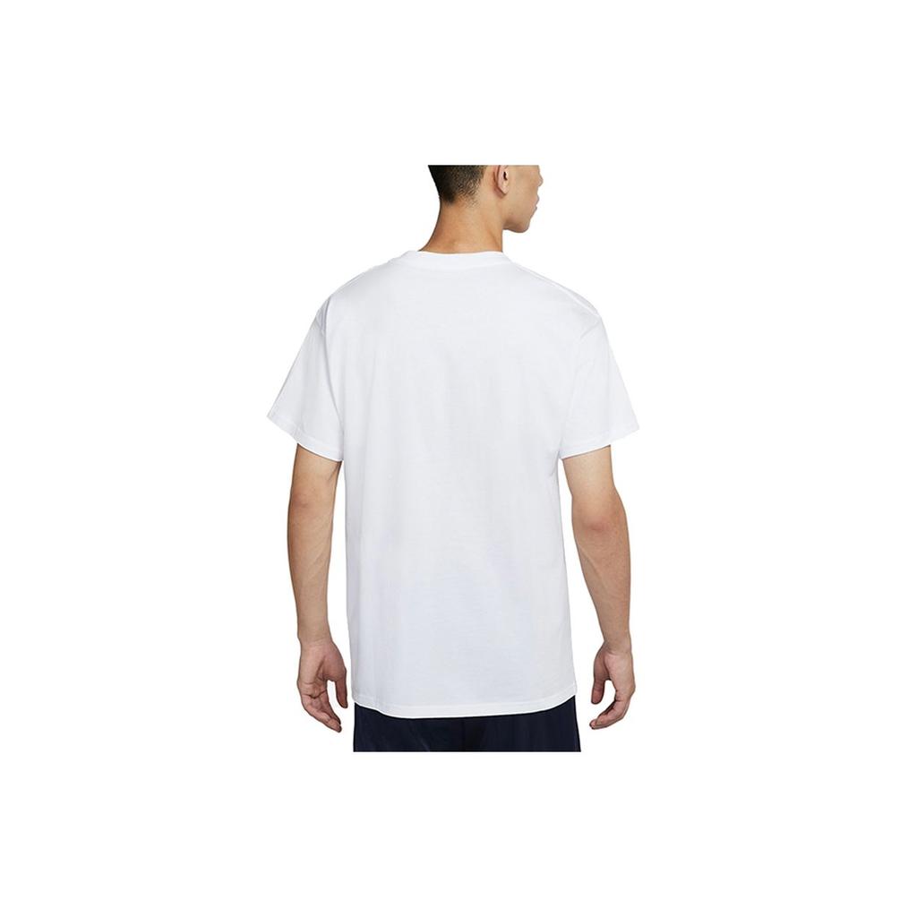 Nike Basketball Alphabet Embroidery Sport Round Neck Short Sleeve T-Shirt Men Tops White DJ1553-100