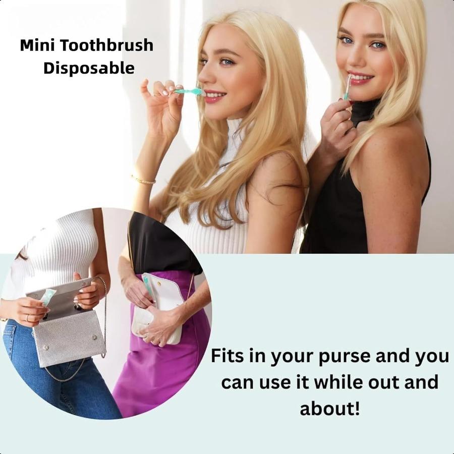 

Small ToothbrushDisposable Tooth Brushes Toothpaste Tongue Scrapers Floss and Pick Mini Travel Toothbrush Set.Individually Wrap United States