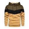 Mens Patchwork Hooded Sweatshirt Hoodie Clothing Casual Loose Streetwear Men's Fashion Fall/Winter Sports Jacket